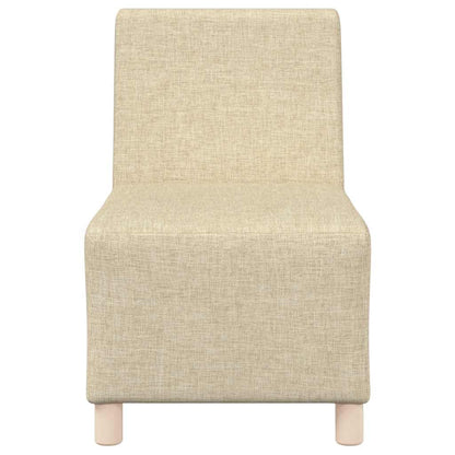 Divano componibile senza braccioli crema 55 cm in tessuto | homemem39