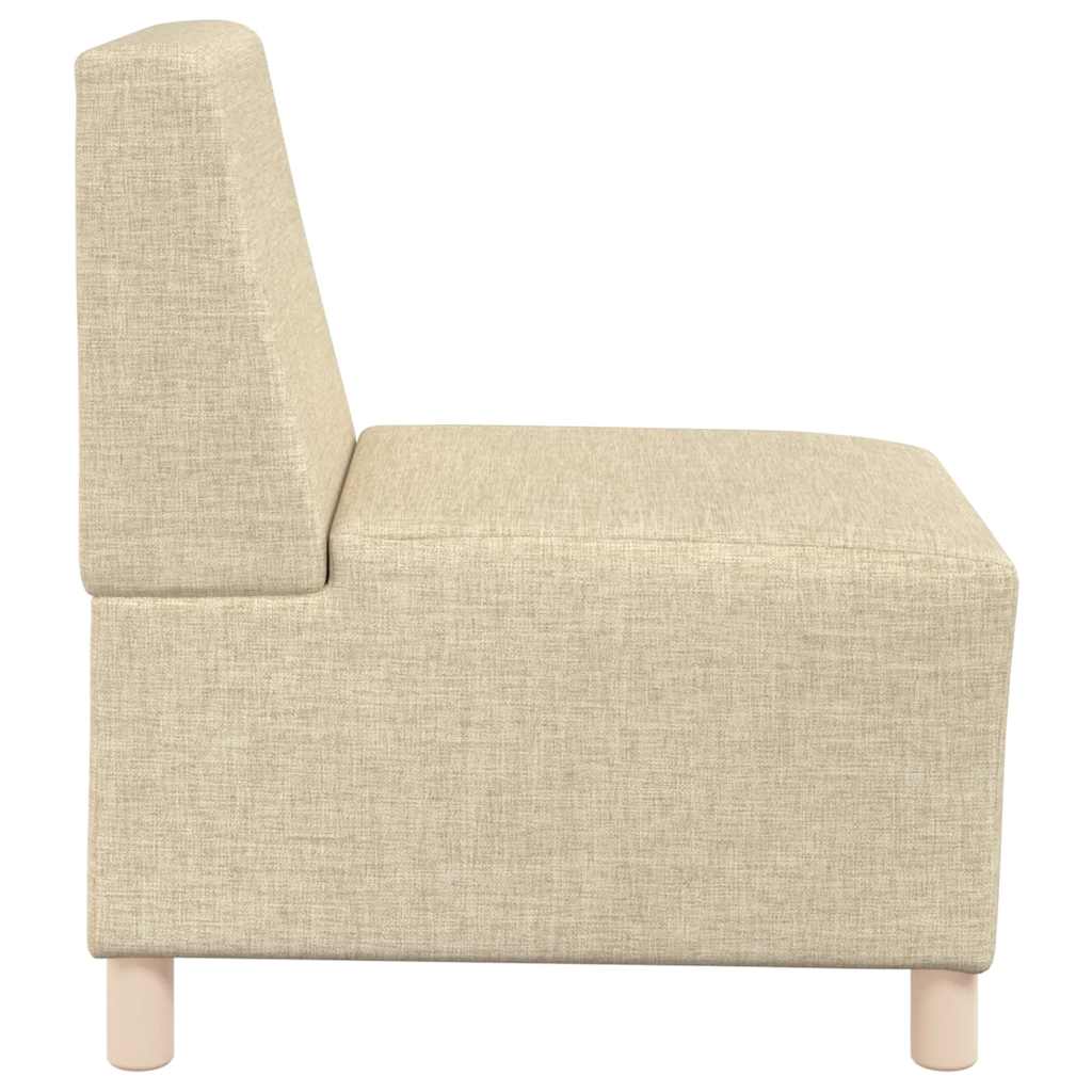 Divano componibile senza braccioli crema 55 cm in tessuto | homemem39