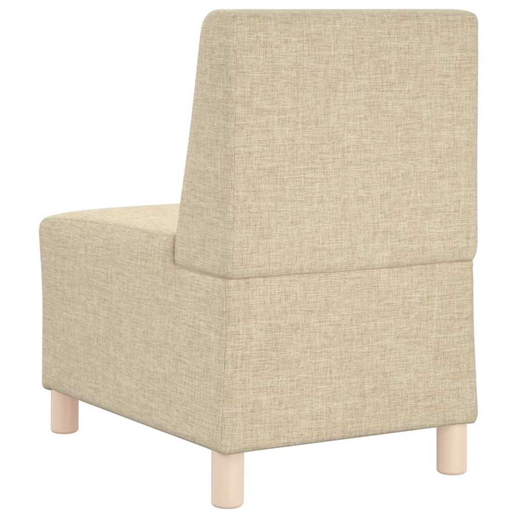 Divano componibile senza braccioli crema 55 cm in tessuto | homemem39