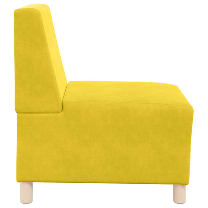 Divano Sedia Giallo 55 cm Velluto