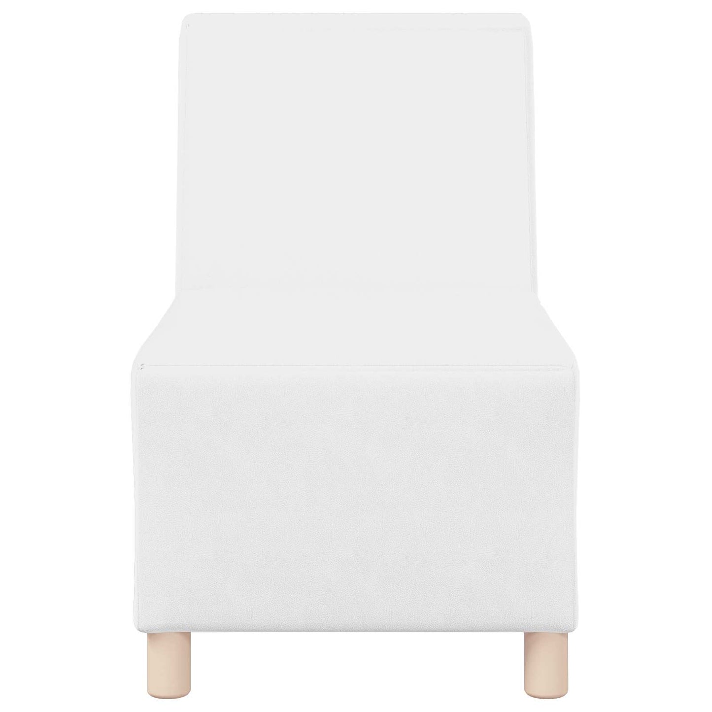 | Unità di Divano Modulare Senza Braccioli | Bianco 55 x 74 x 82 cm