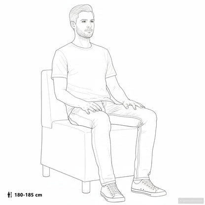 | Unità di Divano Modulare Senza Braccioli | Grigio chiaro | homemem39
