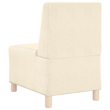 | Unità di Divano Modulare Senza Braccioli | Crema 55 x 74 x 82 cm