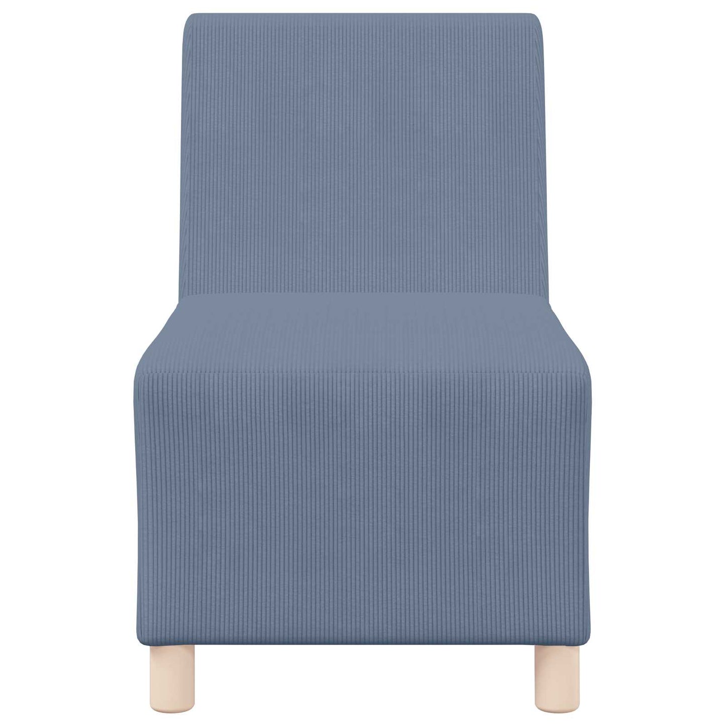 | Unità di Divano Modulare Senza Braccioli | Blu 55 x 74 x 82 cm