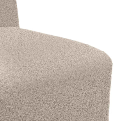 Divano Sedia senza Braccioli Grigio Chiaro 55cm Tessuto Riccio Simile alla Lana - homemem39