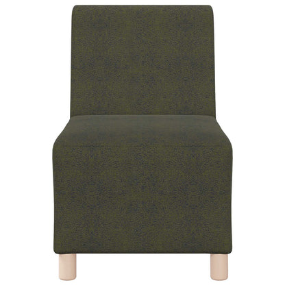 Divano Sedia senza Braccioli Verde Militare 55 cm in Similpelle Scamosciata