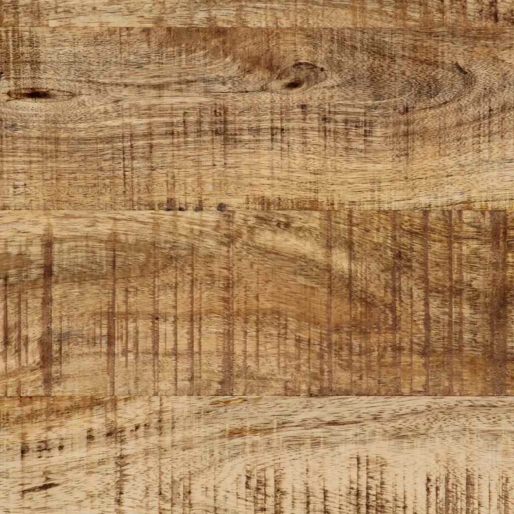 Credenze 2 pz 70x35x70 cm in Legno Massello di Mango Grezzo