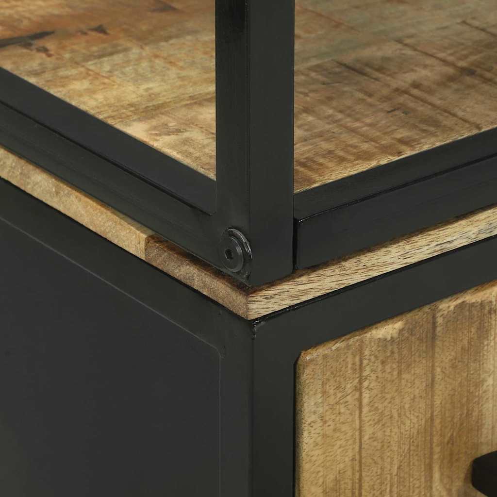 Credenza Marrone 70 x 35 x 180 cm Legno massello di mango - homemem39