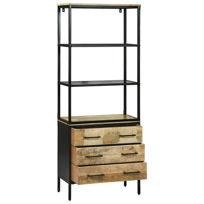 Credenza Marrone 70 x 35 x 180 cm Legno massello di mango - homemem39