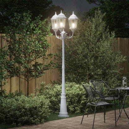 Luce da Giardino Bianco 235 cm Alluminio