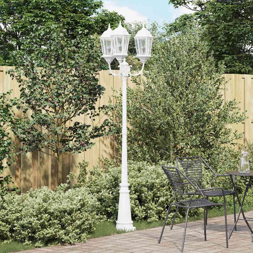 Luce da Giardino Bianco 235 cm Alluminio