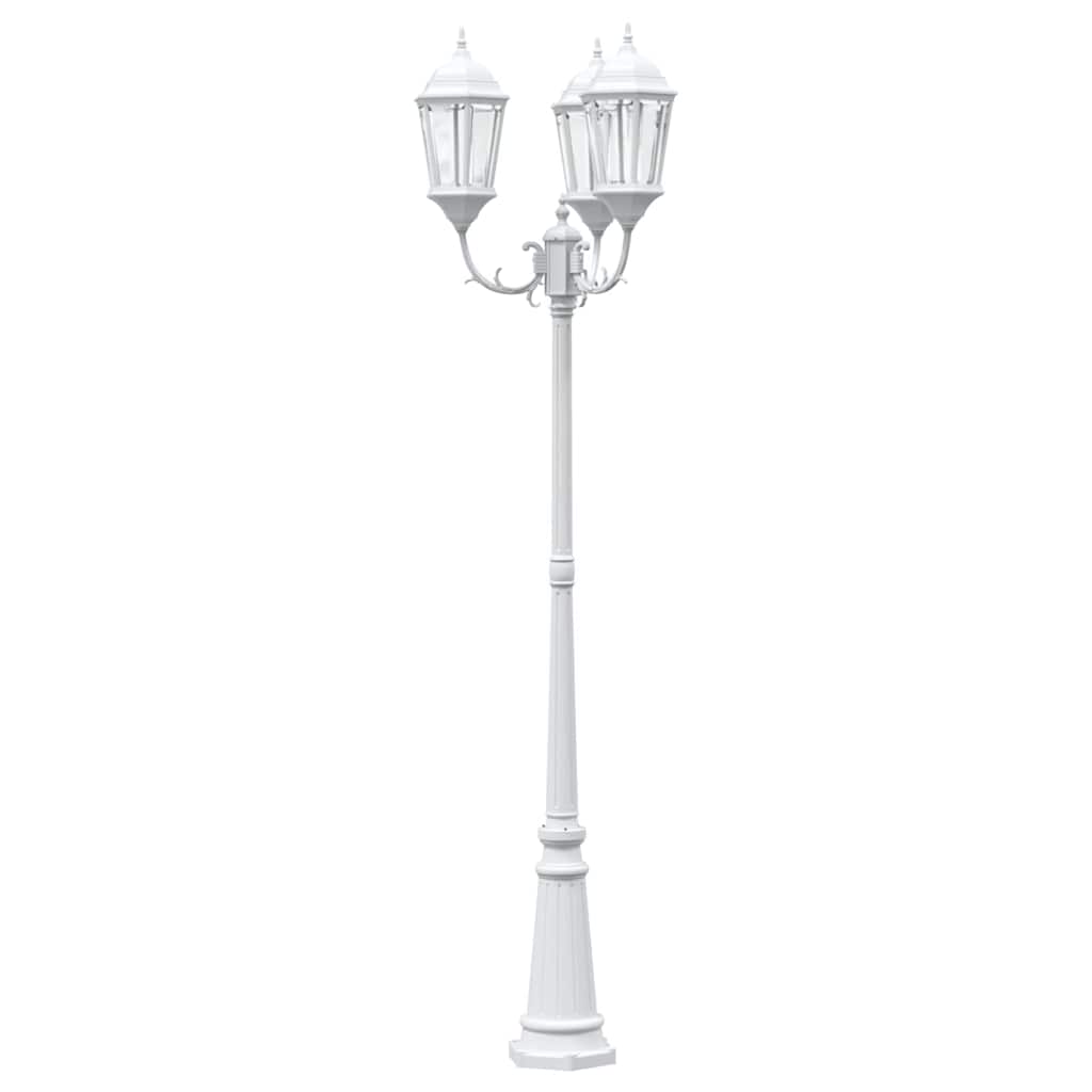 Luce da Giardino Bianco 235 cm Alluminio