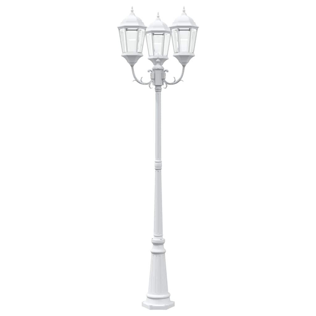 Luce da Giardino Bianco 235 cm Alluminio