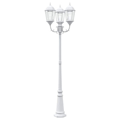Luce da Giardino Bianco 235 cm Alluminio