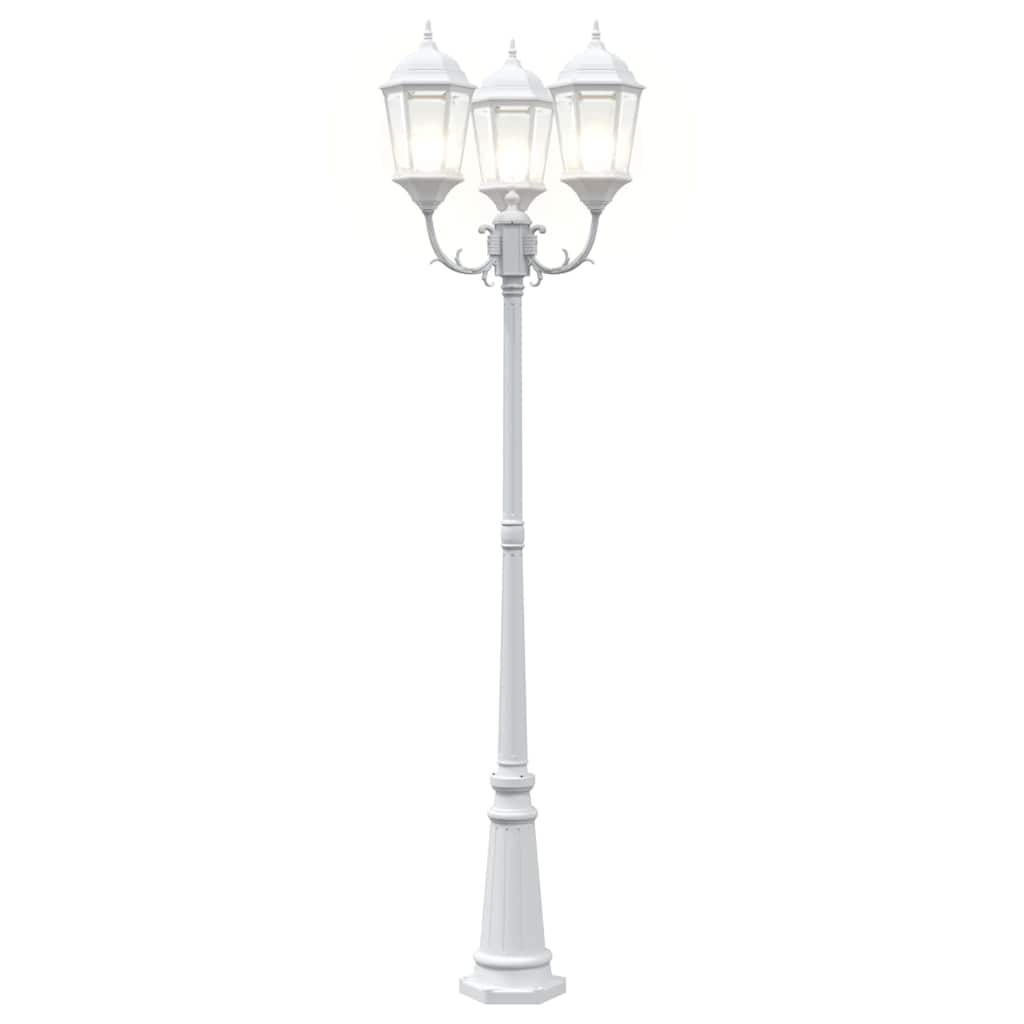 Luce da Giardino Bianco 235 cm Alluminio