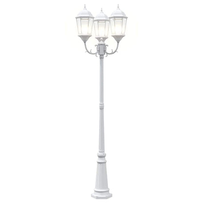 Luce da Giardino Bianco 235 cm Alluminio