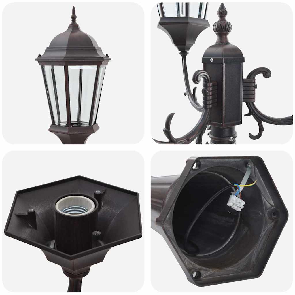 Luce da Giardino Bronzo 235 cm Alluminio