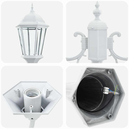 Luce da Giardino Bianco 235 cm Alluminio