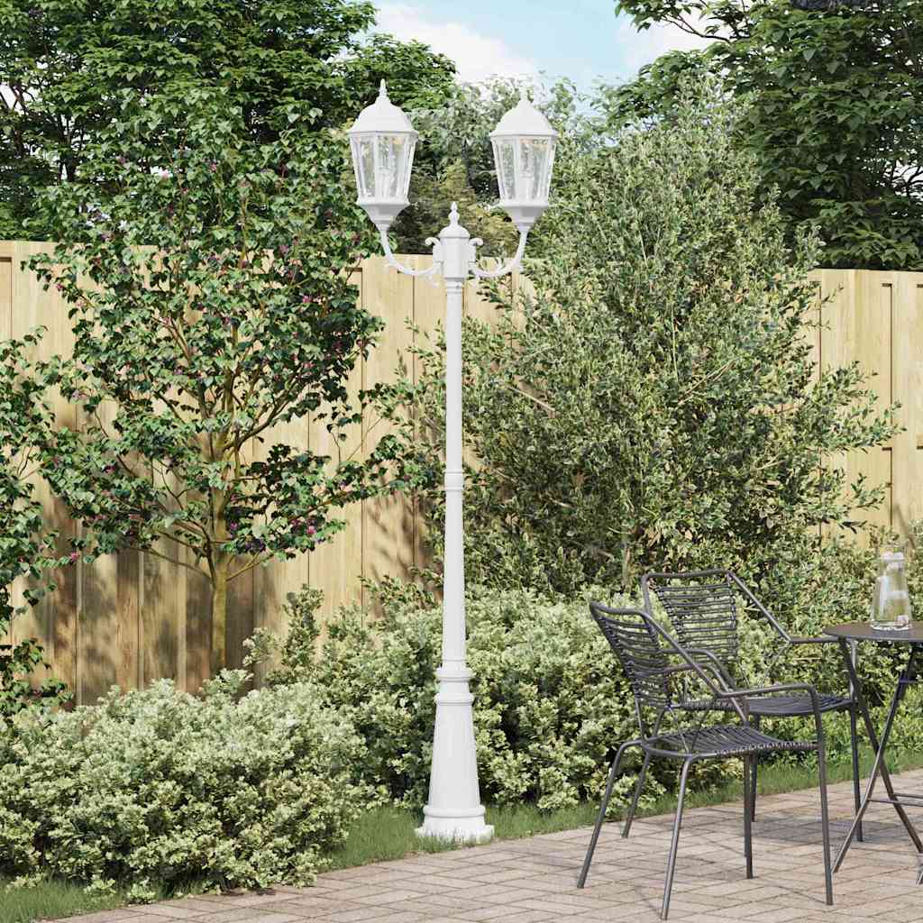 Luce da Giardino Bianco 235 cm Alluminio