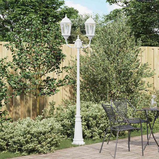 Luce da Giardino Bianco 235 cm Alluminio