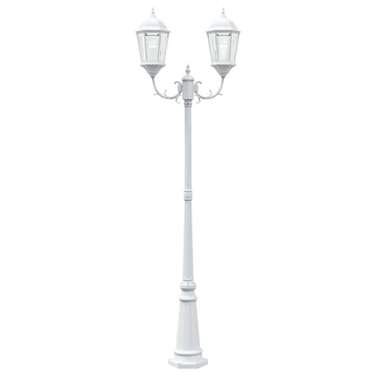 Luce da Giardino Bianco 235 cm Alluminio