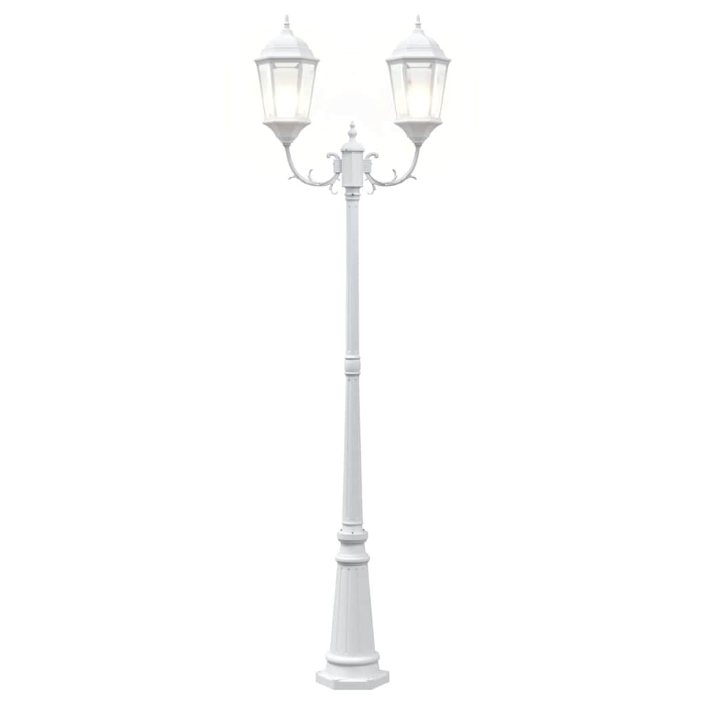 Luce da Giardino Bianco 235 cm Alluminio