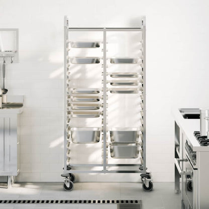 Carrello Portateglie con 32 GN Contenitori 75x55x162,5 cm
