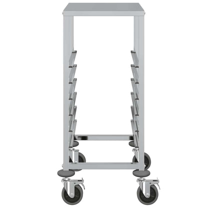 Carrello Portateglie con 6 GN Contenitori 39x55x87 cm