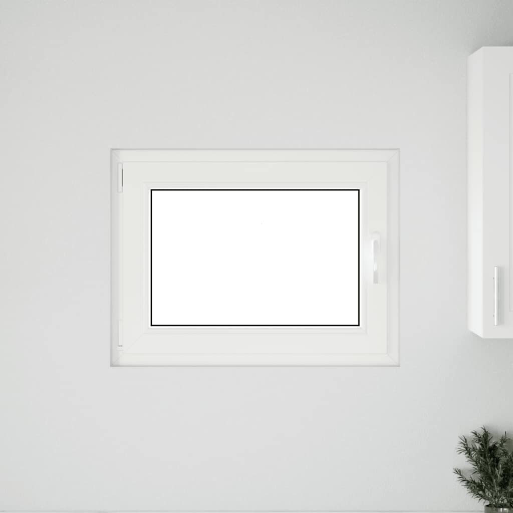 Finestra da cantina "RISOR" 80x50 cm anta ribalta DIN sinistra bianca - homemem39