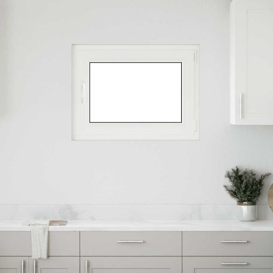 Finestra da cantina "RISOR" 80x70 cm anta ribalta DIN destra bianca - homemem39