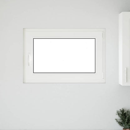 Finestra da cantina "RISOR" 90x70 cm Anta-ribalta DIN Destra Bianca - homemem39