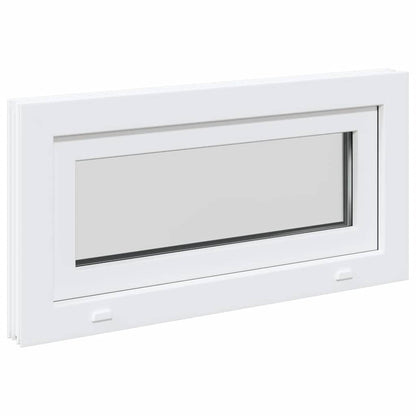 Finestra Seminterrato RISOR 80x40 cm Tilt 2 Vetri Bianco