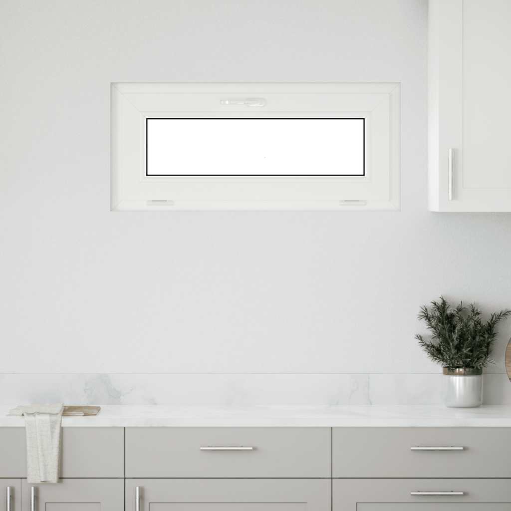 Finestra Seminterrato RISOR 90x40 cm Tilt 2 Vetri Bianco