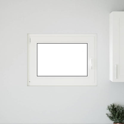 Finestra da cantina "RISOR" 80x50 cm anta ribalta DIN sinistra bianca - homemem39