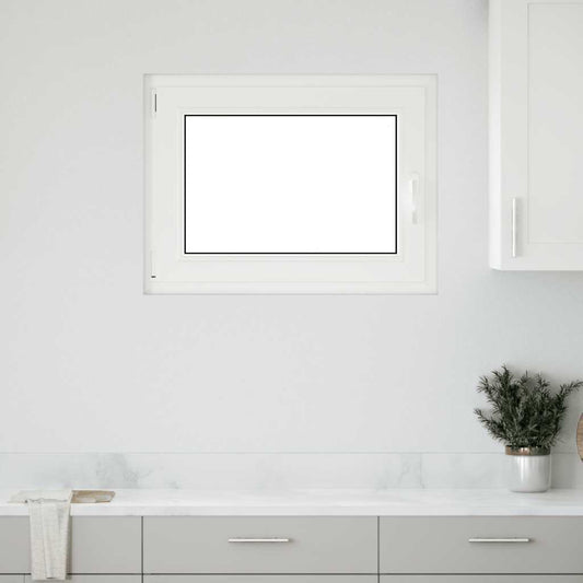 Finestra da cantina "RISOR" 80x50 cm anta ribalta DIN sinistra bianca - homemem39