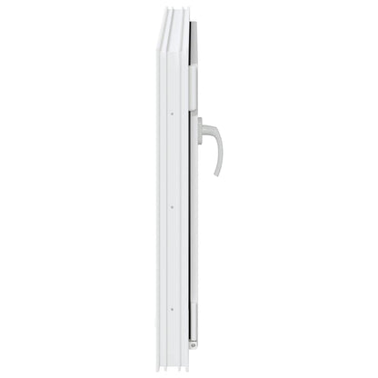 Finestra per cantina "RISOR" 80x60 cm anta ribalta DIN sinistra bianca