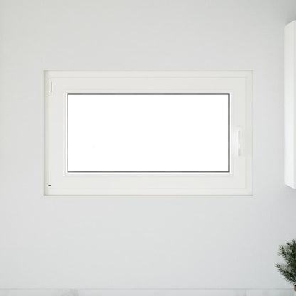 Finestra da cantina "RISOR" 100x70 cm anta ribalta DIN sinistra bianca - homemem39