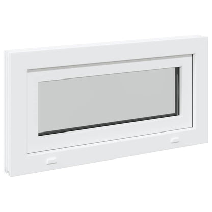 Finestra Seminterrato RISOR 80x40 cm Tilt 3 Vetri Bianco