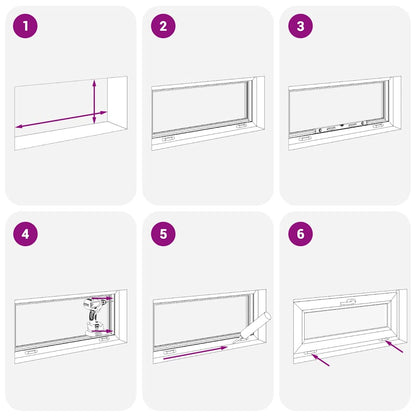 Finestra Seminterrato RISOR 90x40 cm Tilt 3 Vetri Bianco