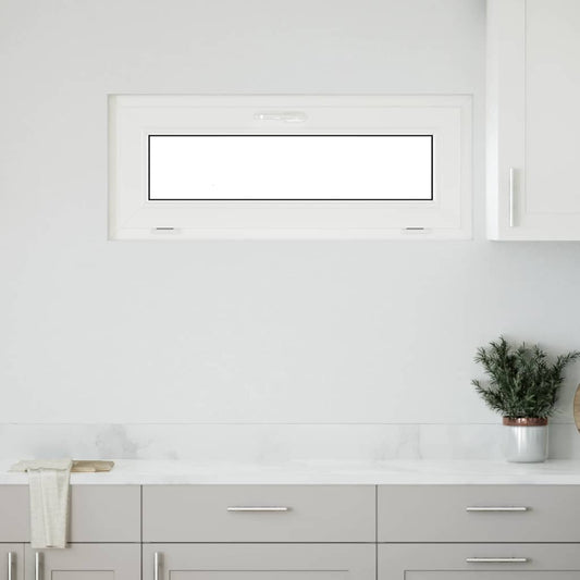 Finestra Seminterrato RISOR 100x40 cm Tilt 3 Vetri Bianco