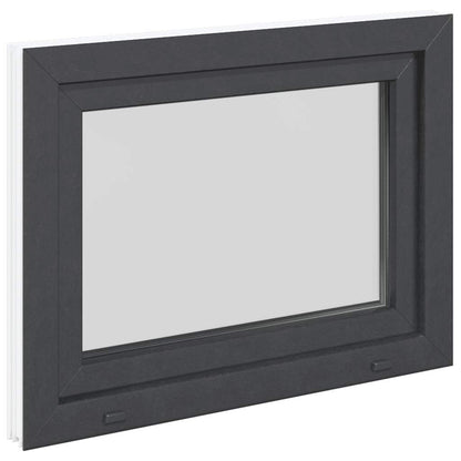 Finestra da cantina "RISOR" 80x60 cm anta-ribalta DIN sinistra antracite - homemem39
