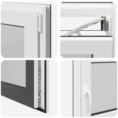 Finestra da cantina "RISOR" 90x50 cm anta-ribalta DIN destra antracite