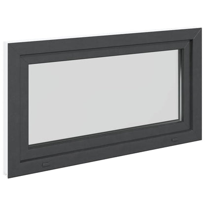 Finestra da cantina "RISOR" 110x50 cm anta-ribalta DIN sinistra antracite - homemem39
