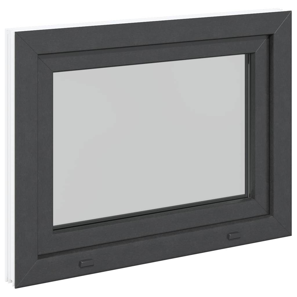 Finestra da cantina "RISOR" 80x50 cm anta-ribalta DIN sinistra antracite - homemem39