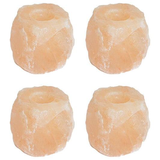 Portacandele in pietra di sale Rosa Sale Rock | homemem39