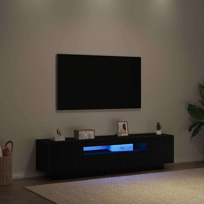 Mobile TV Nero 160 x 35 x 40 cm Legno multistrato