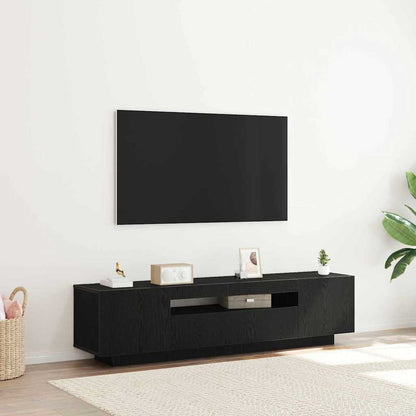 Mobile TV Nero 160 x 35 x 40 cm Legno multistrato