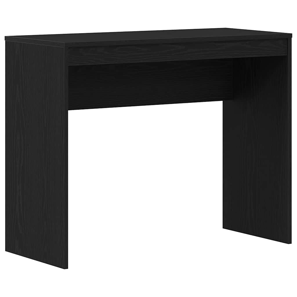 Scrivania Rovere Nero 90x40x72 cm in Legno Multistrato - homemem39