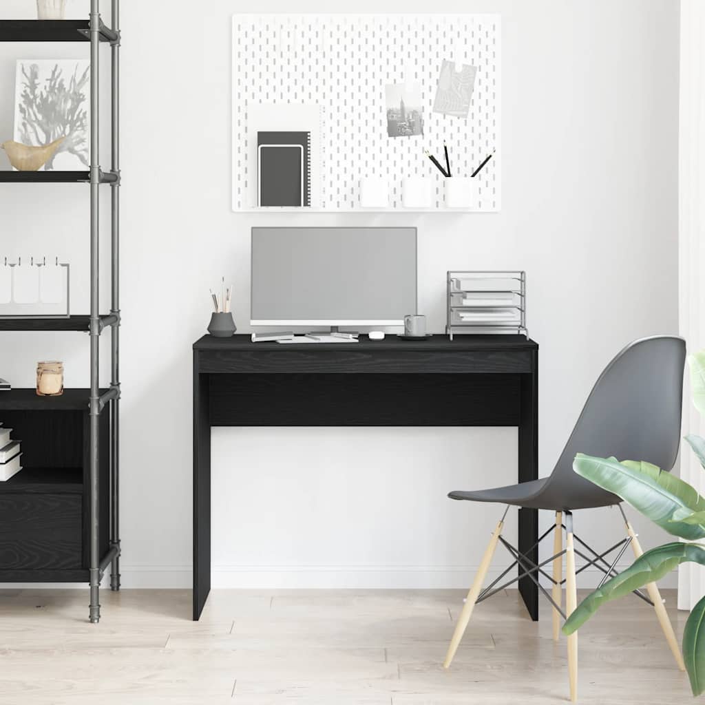 Scrivania Rovere Nero 90x40x72 cm Legno ingegnerizzato | homemem39