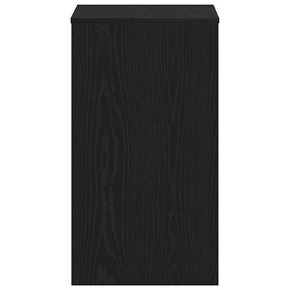 Scrivania Rovere Nero 90x40x72 cm in Legno Multistrato - homemem39